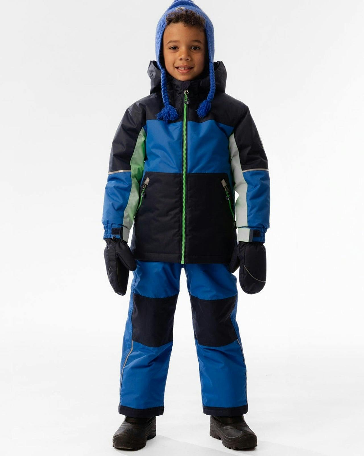 Light Weight Two Piece Chill Snowsuit Royal Blue and Green