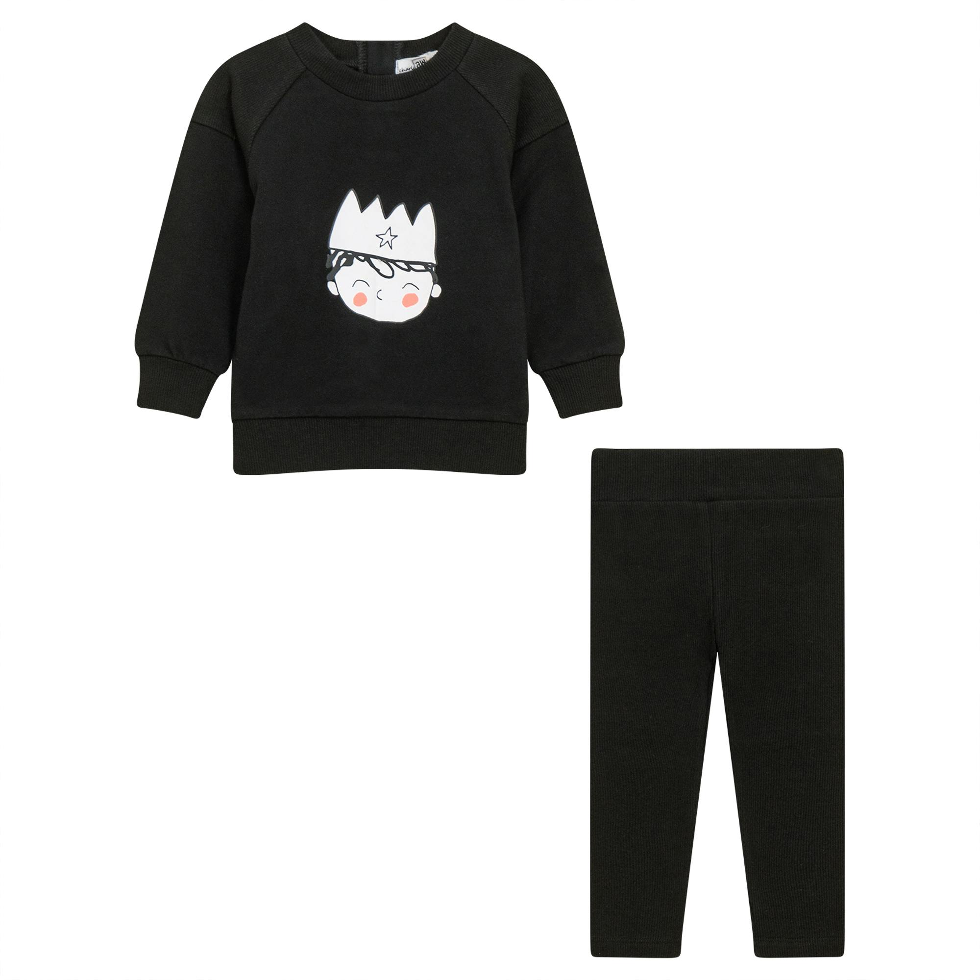 Crown Print 2Pc Set
