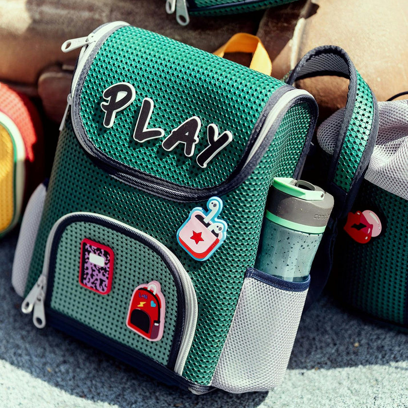 Student Backpack Multi Green