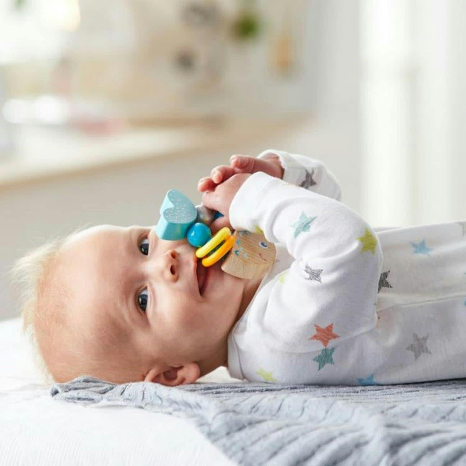 Rattlefish Wooden Baby Rattle