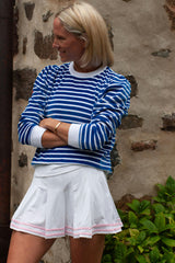 Stripe Poppy Top