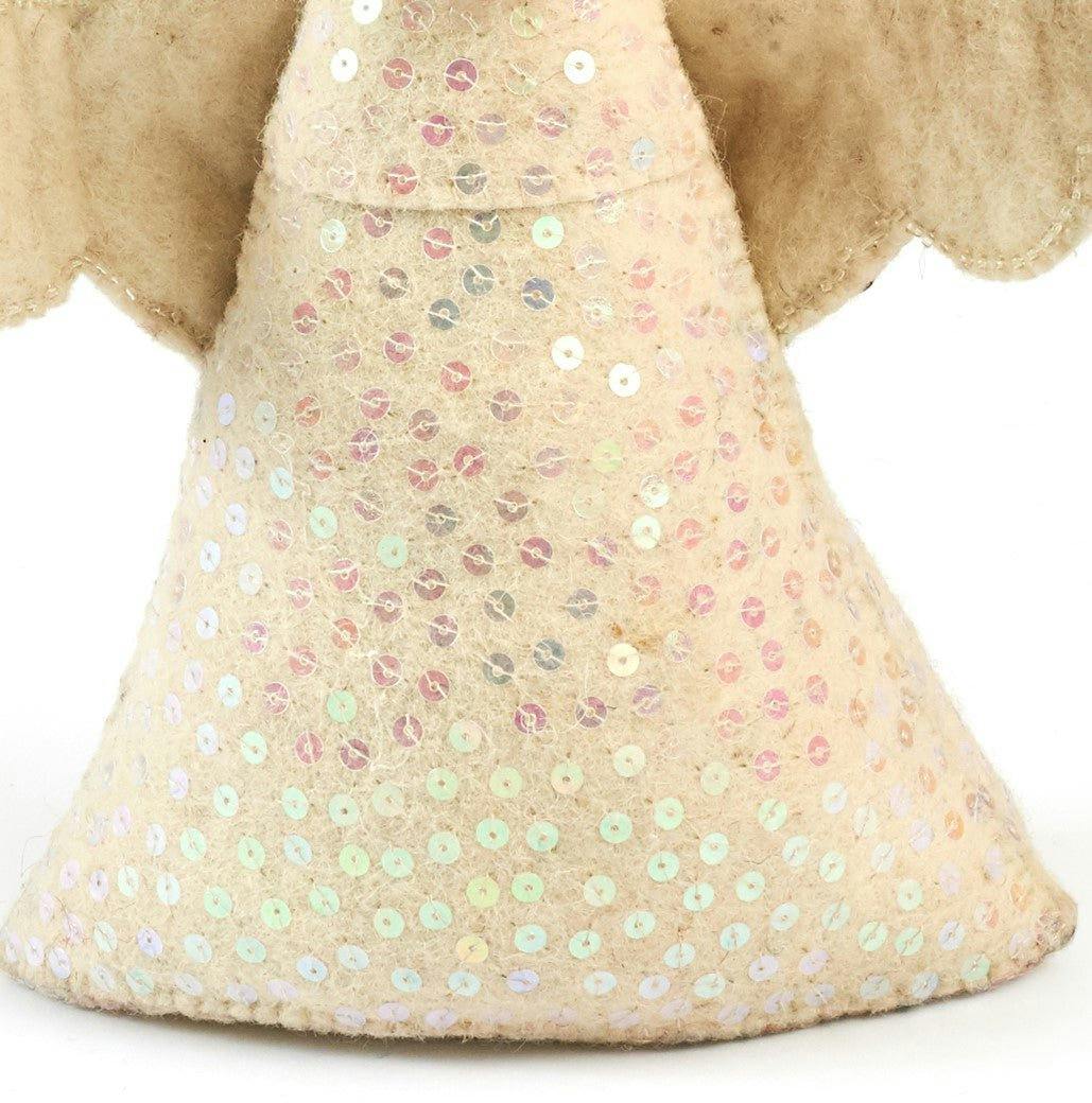 Brown Dog Angel Handmade Felt Christmas Tree Topper
