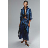 San Marino Metallic Linen Shirt - Gold