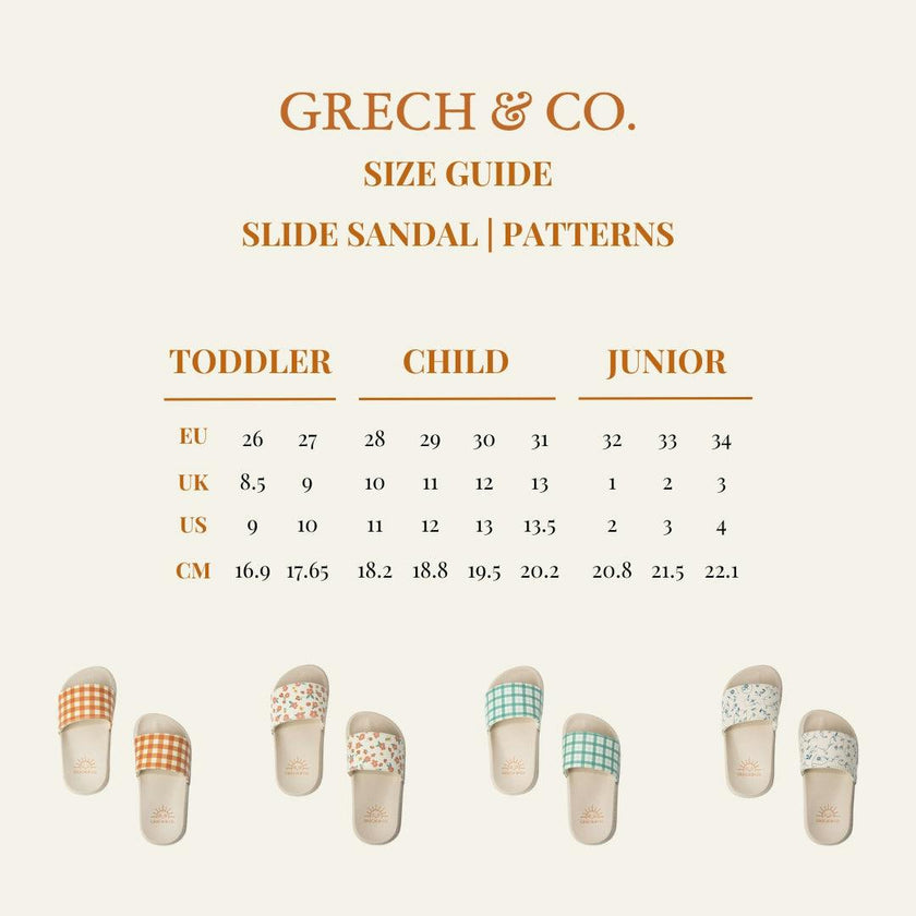 Slide Sandal | Patterns - Sunset Meadow