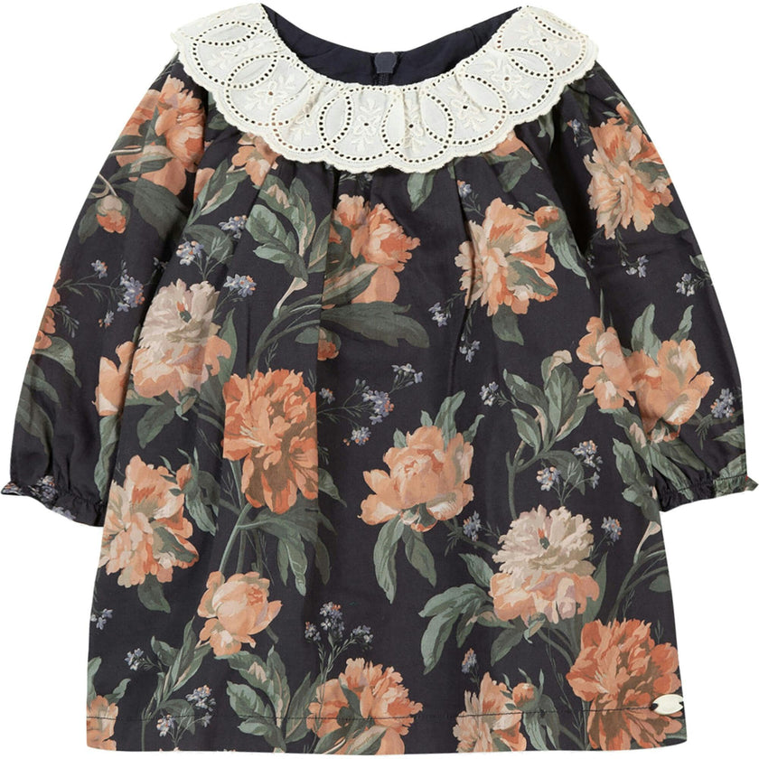 Baby Vintage Embroidered Lace Collar Dress