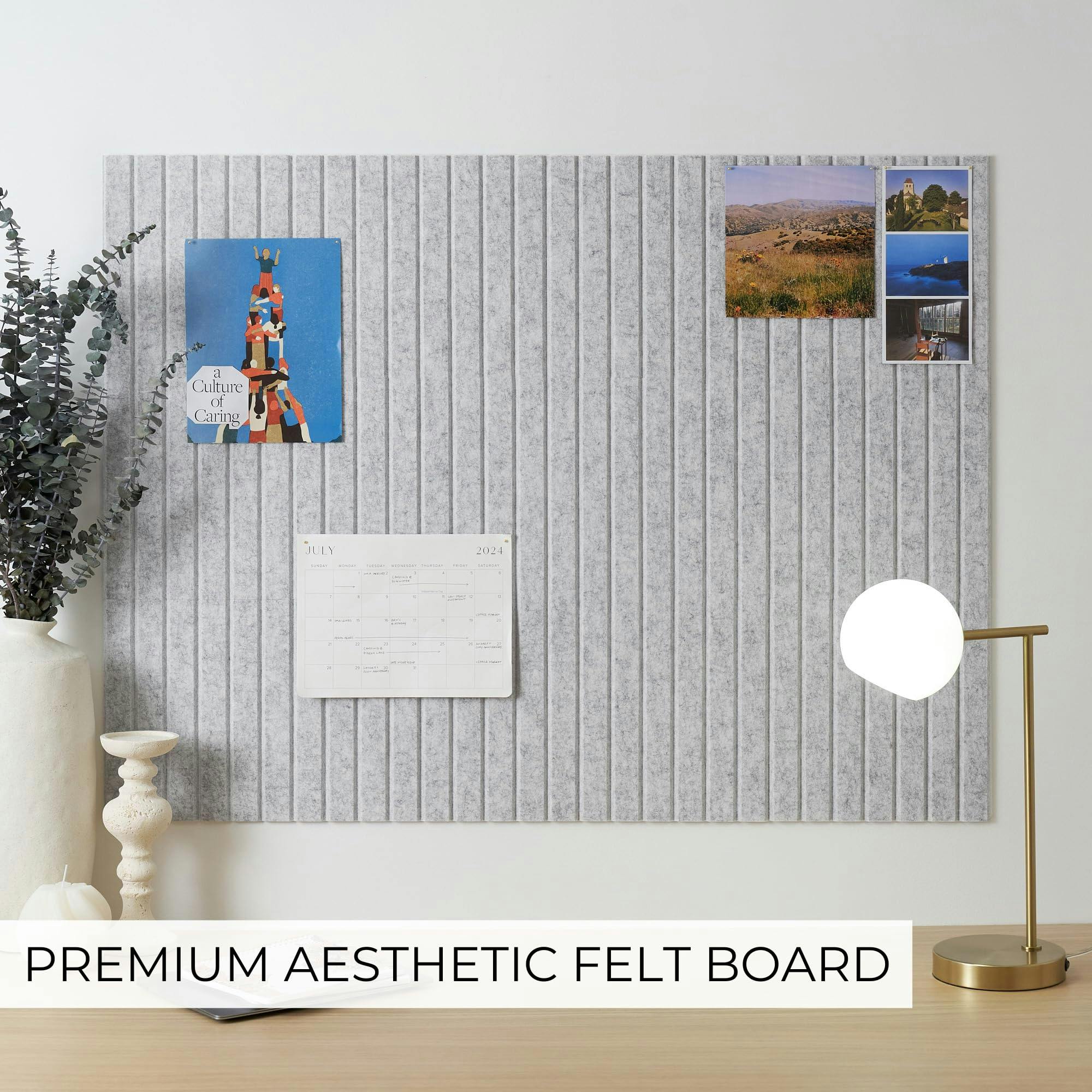 Large Felt Bulletin Board - Stylish 35