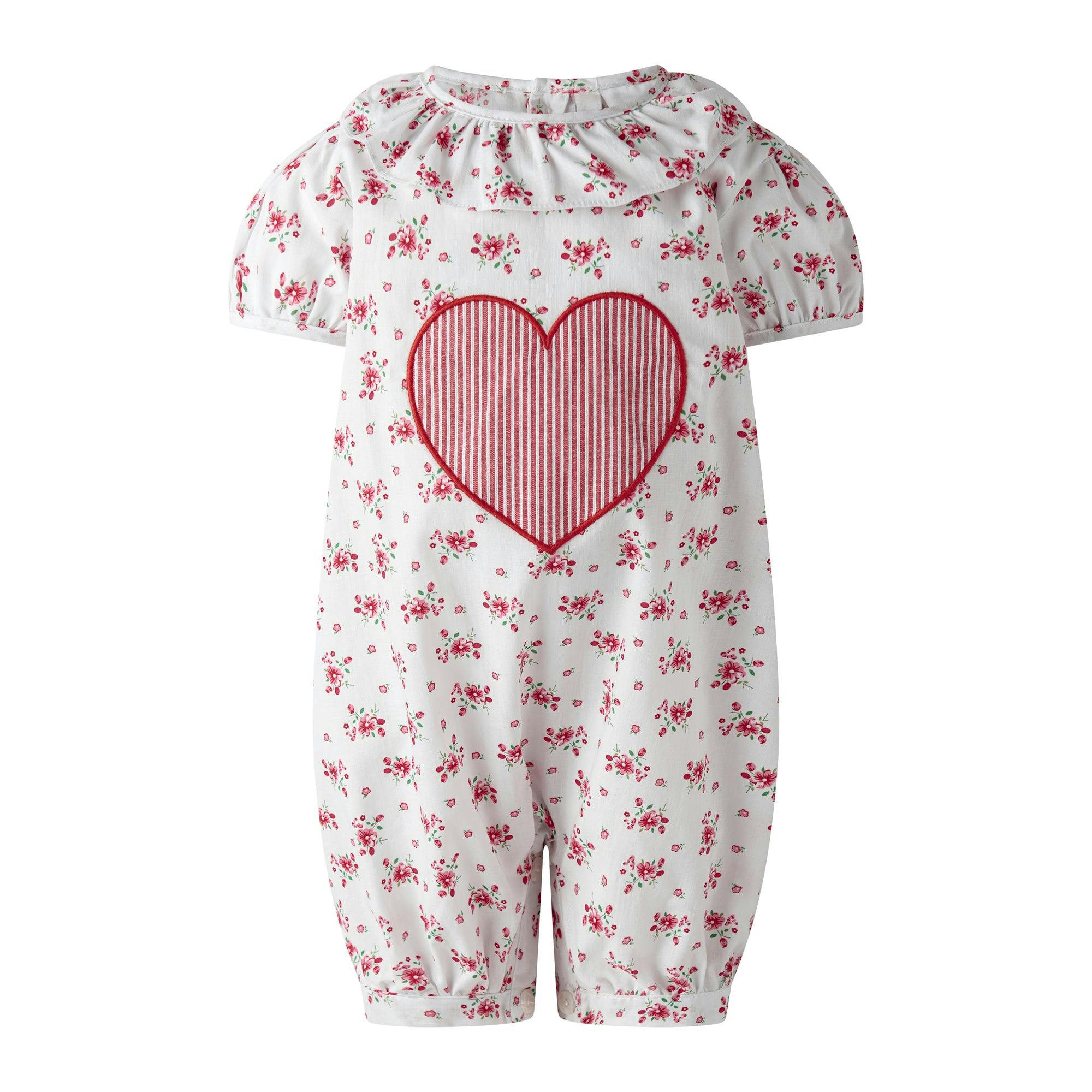 Floral Heart Applique Bubble