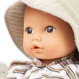 Aquini Girl Urban Stripes 13" Baby Doll Waterproof with Potty and Accessories