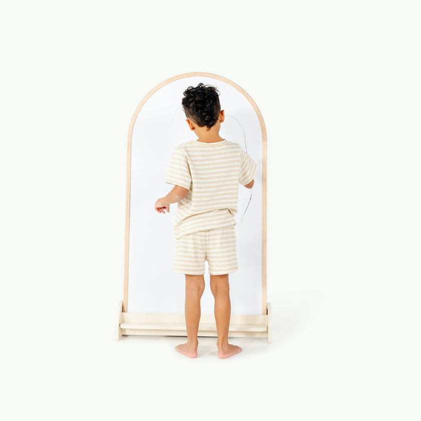 Wooden Arched Chalkboard Stand