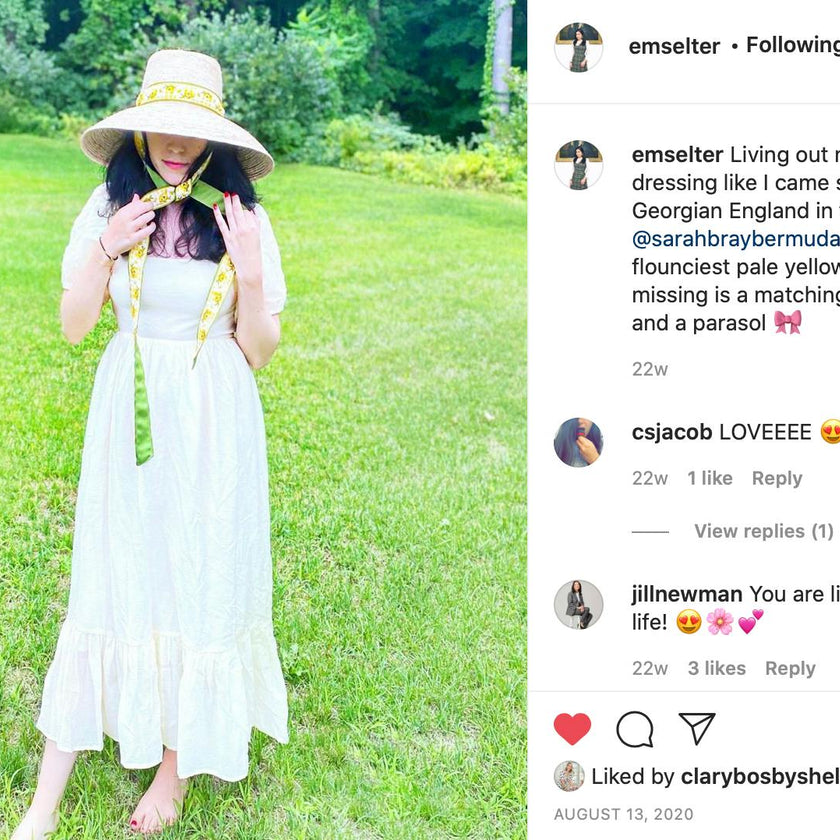 Wildflower Sun Hat (PreOrder Shipping June 19th) - Light Pink Wide & Short Grosgrain Ribbon