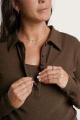 Paige Polo Maternity & Nursing Tee