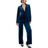 Valerie Straight Leg Velvet Trouser
