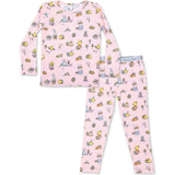 Easter Pink Bamboo Kids Pajamas