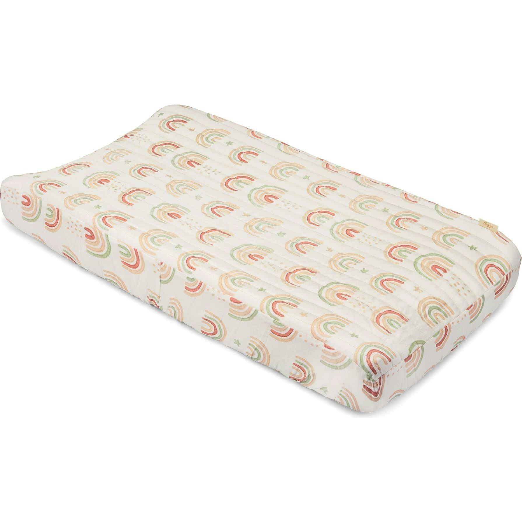 Parker Quilted Change Pad Cover (Rainbow)