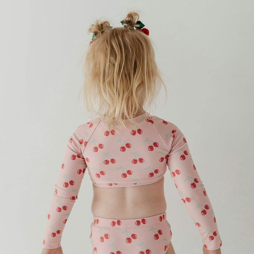 Girl's Crop Two-Piece Swimsuit