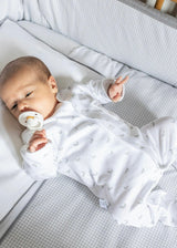 Little Gray Rabbit Pima Cotton Baby One-Piece Pajamas