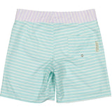 Pastel stripes surfer swim shorts