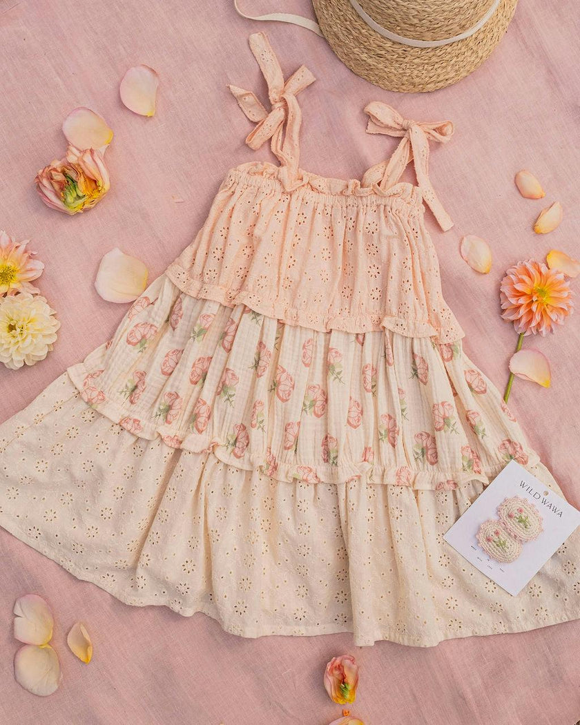 Amber Dress in Pink Rose