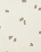 Peyton Zipper Sleeper | Bear / Truffle + Thyme