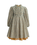 Green Floral Layered Dress