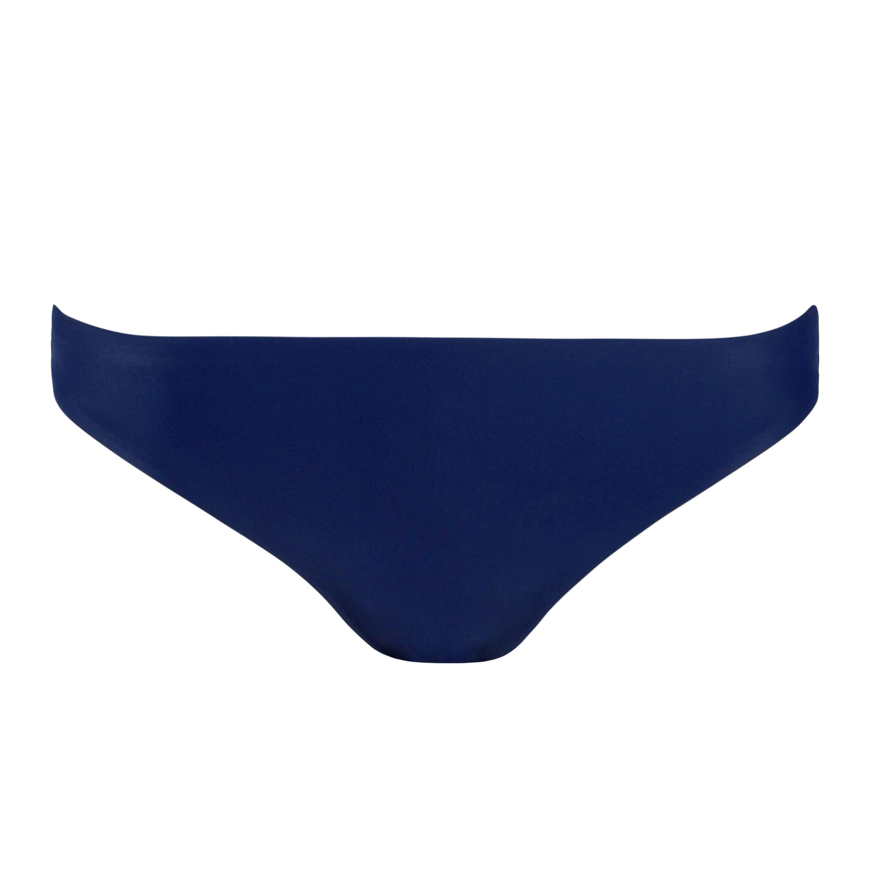 women's navy low waist bikini bottom
