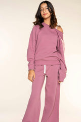 Butter French Terry Wide Leg Pant