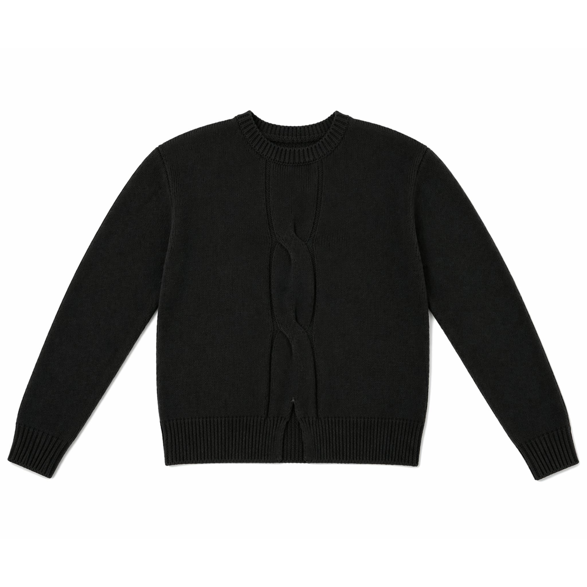 Center Cable Knit Sweater