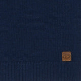 TARTINE ET CHOCOLAT WOOL ROUND NECK SWEATSHIRT - MARINE AND BROWN