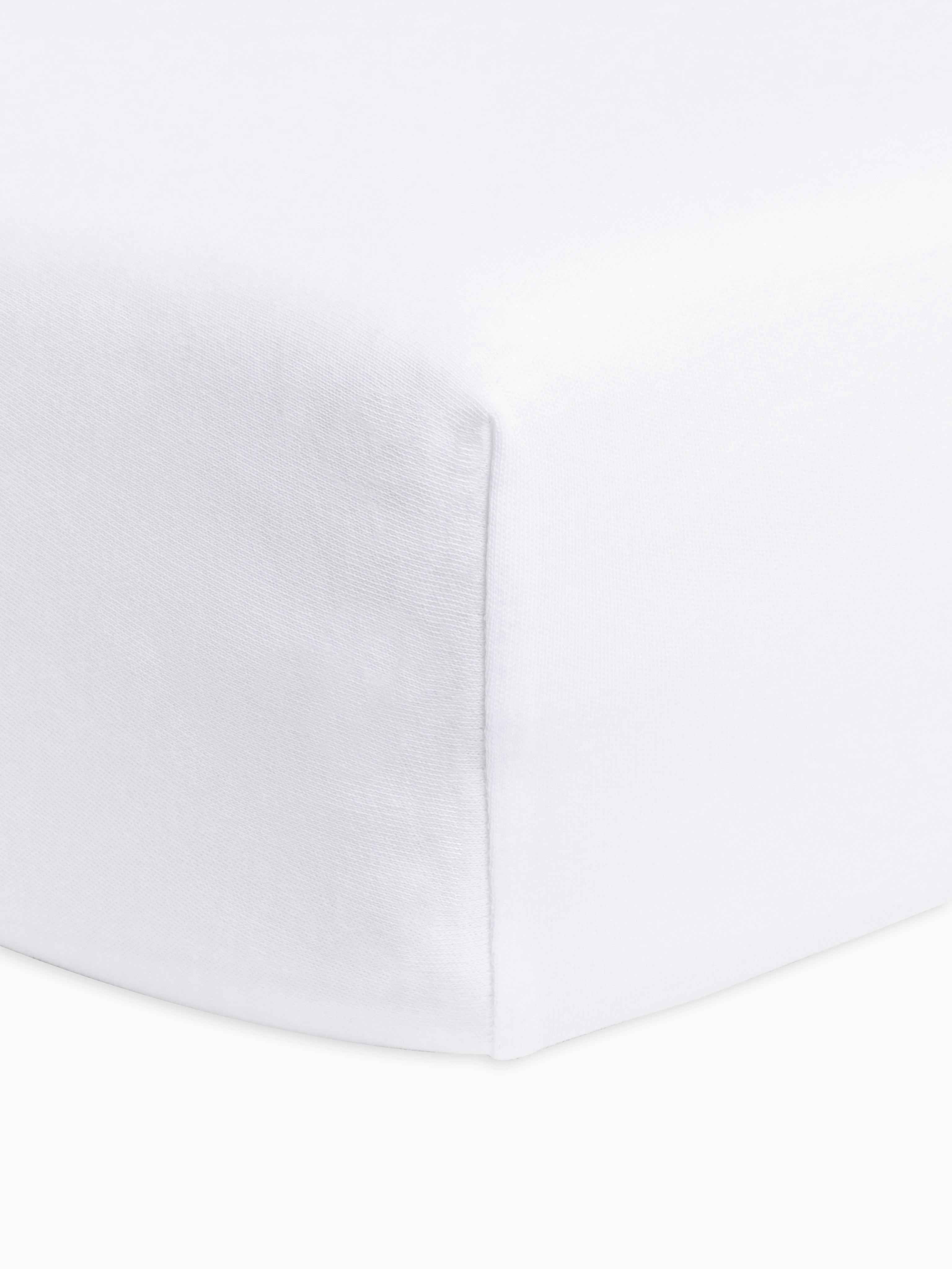Poplin Fitted Crib Sheet Ivory