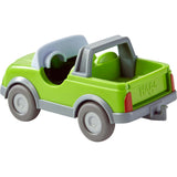 Little Friends Out and About Playset with 2 Toy Figures and Green Momentum Motor Vehicle