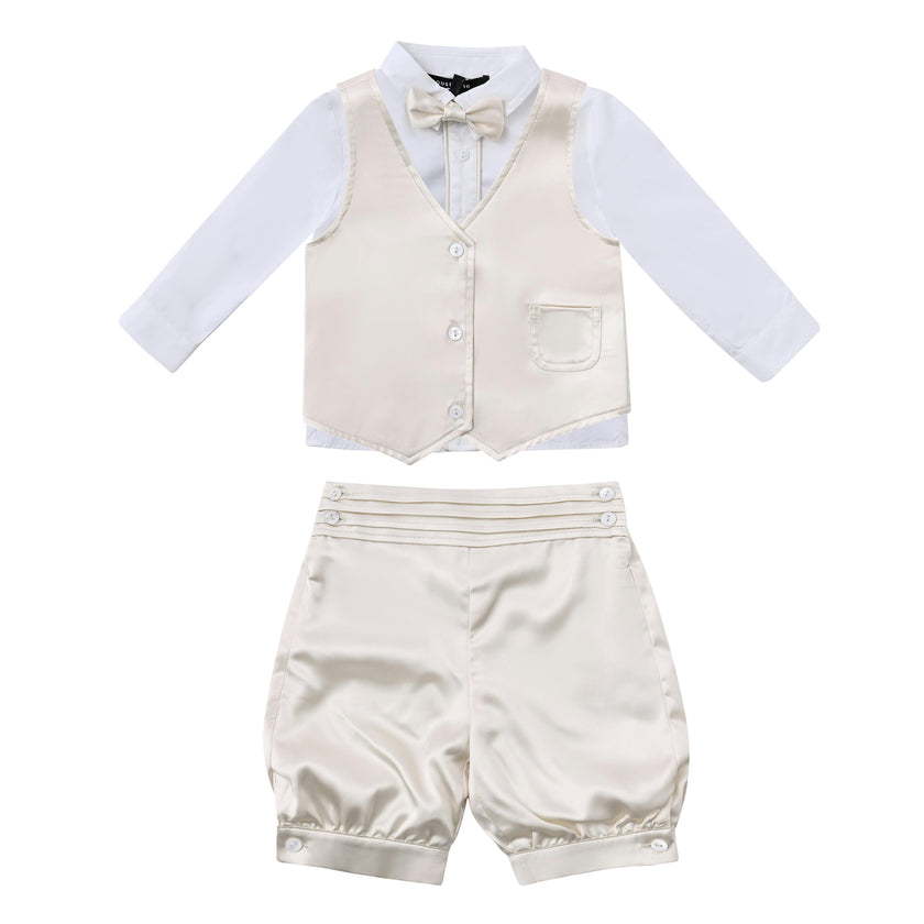 Cream Satin Formal Set