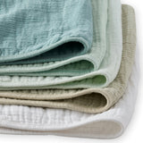RILEY 5-Pack Crinkle Muslin Burp Cloths