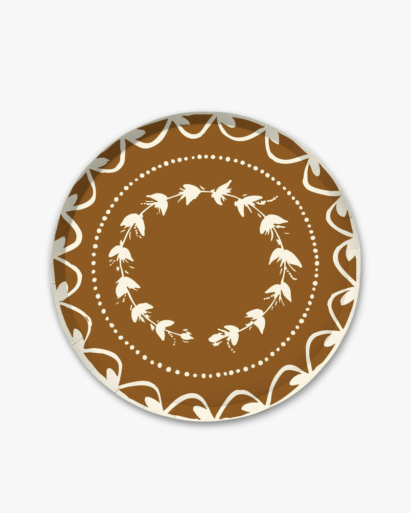 Fête Dinner Plate Set in Brass