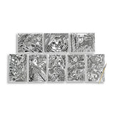 Hidden Colors Magic Paint Sheets - Magic Jungle - 8 Sheets 1 Brush