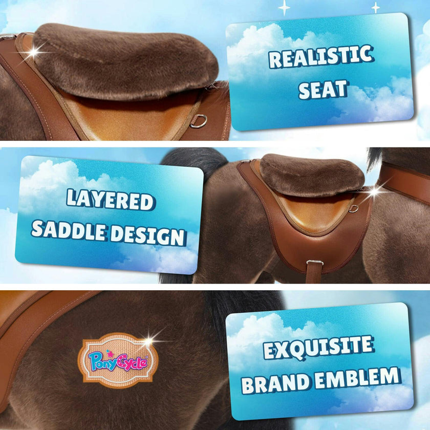 Model Y® Horse Ride-On Toy Age 3–4 – Chocolate Brown