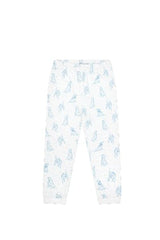 Blue Puppy Love Print Pajamas