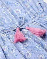 Florence Dress - Tonal Floral Blue print