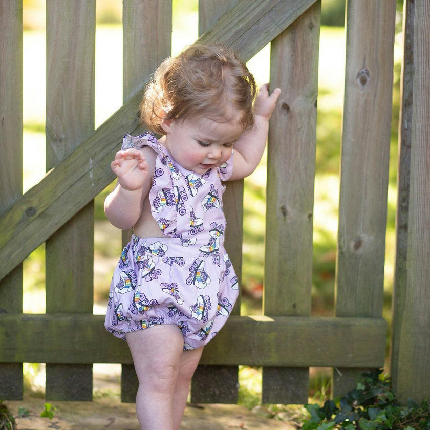 Bubble Romper in Roller Skates