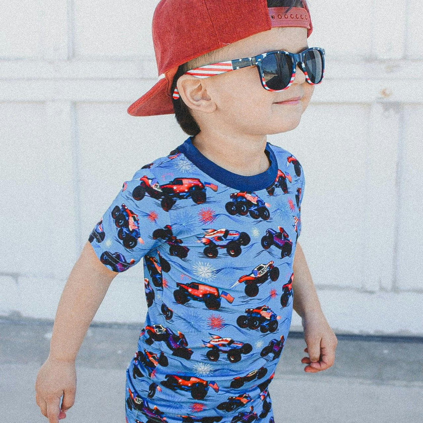 Red, White, and Boom 2 Piece Shorts Set