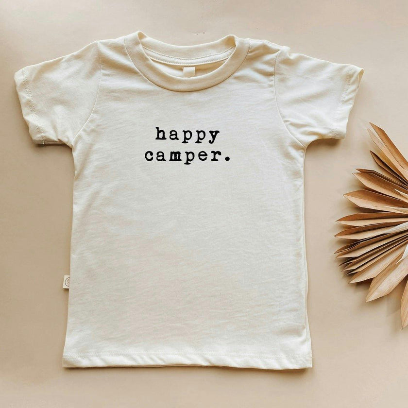 Happy Camper Organic Cotton Short Sleeve Toddler T-Shirt