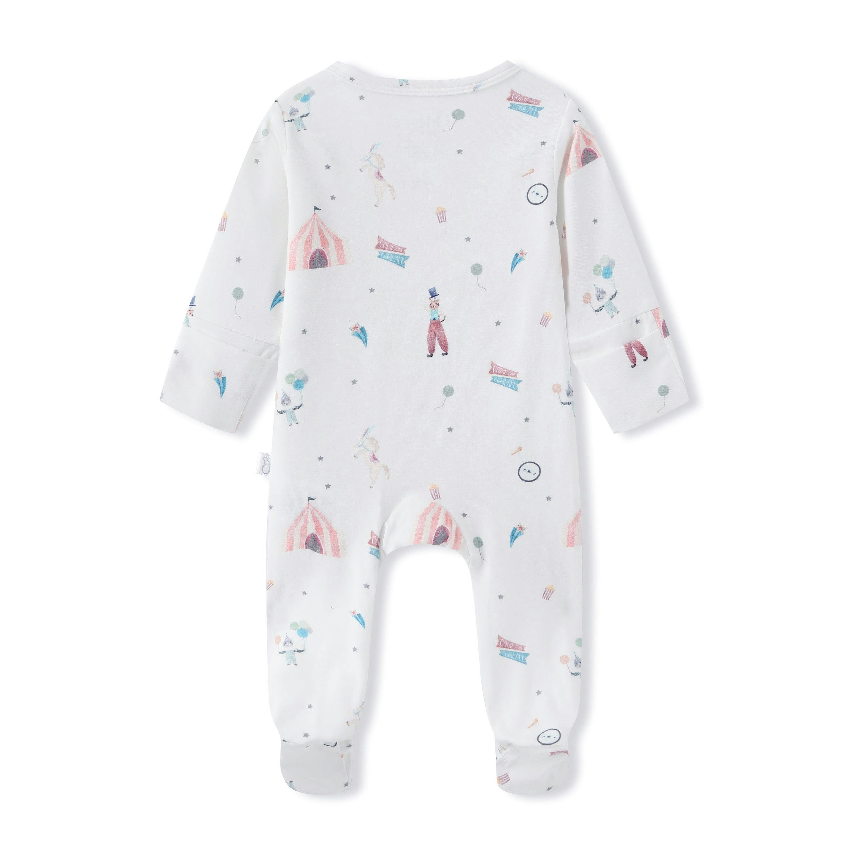 Bamboo Magnetic Footie Pajama - Le Cirque