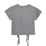 Gray Tee with Star Accent