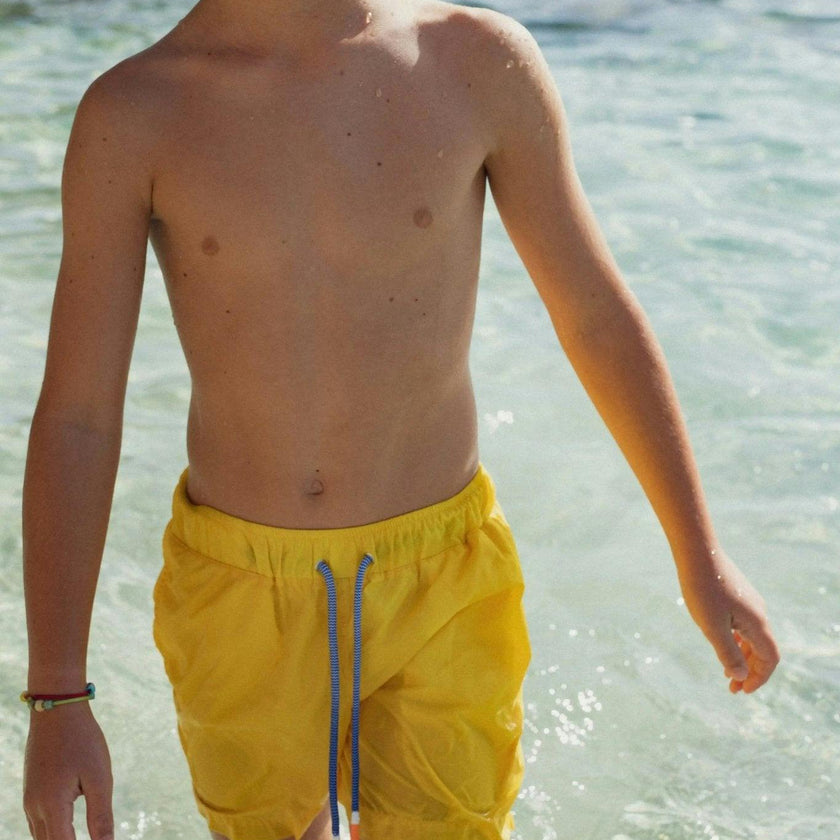 Boys' Swim Shorts, Yellow | CAPRI