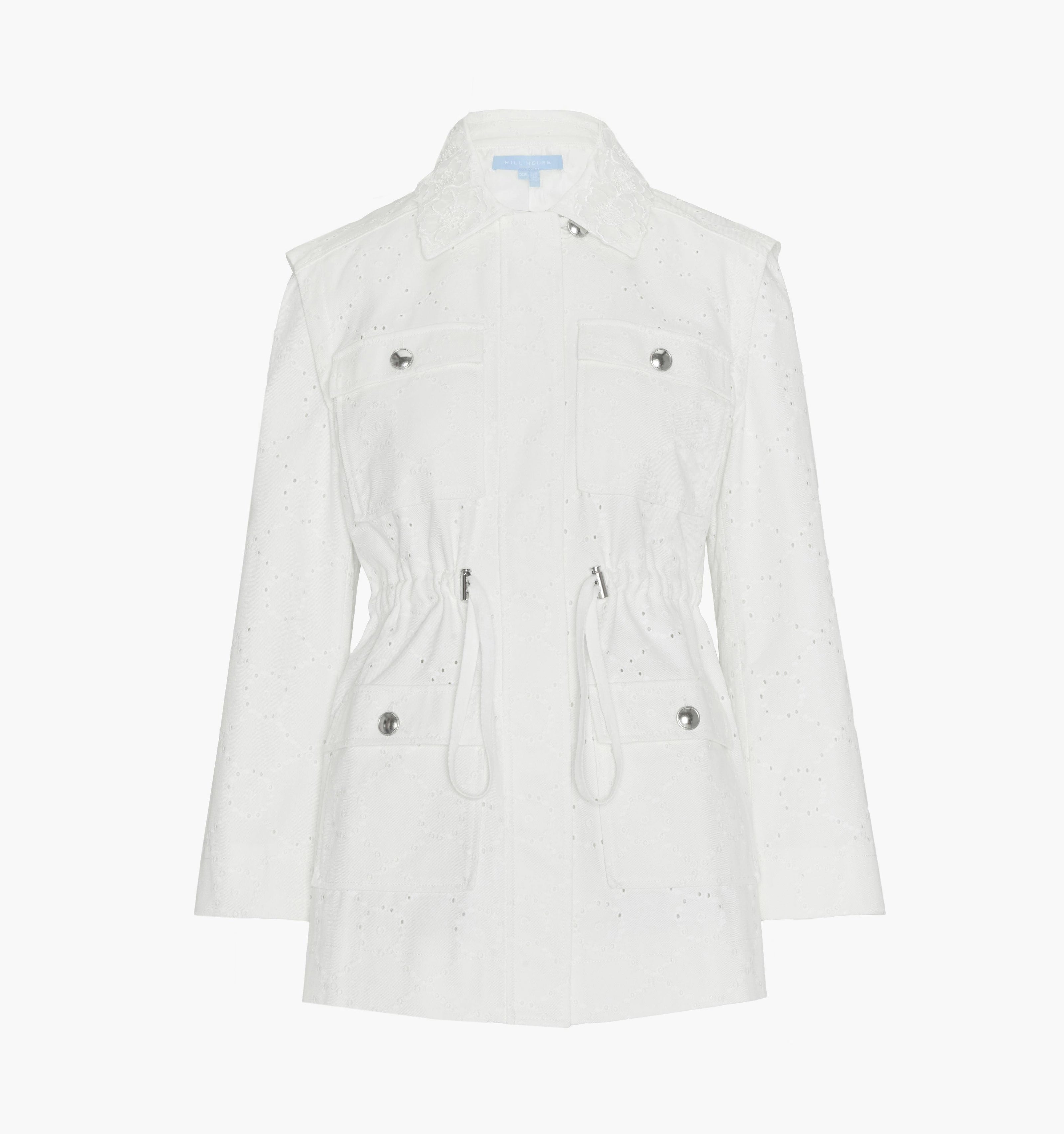 The Gillian Jacket - Ivory Eyelet