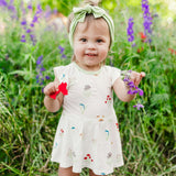 Twirl Bodysuit Dress, Wildflower
