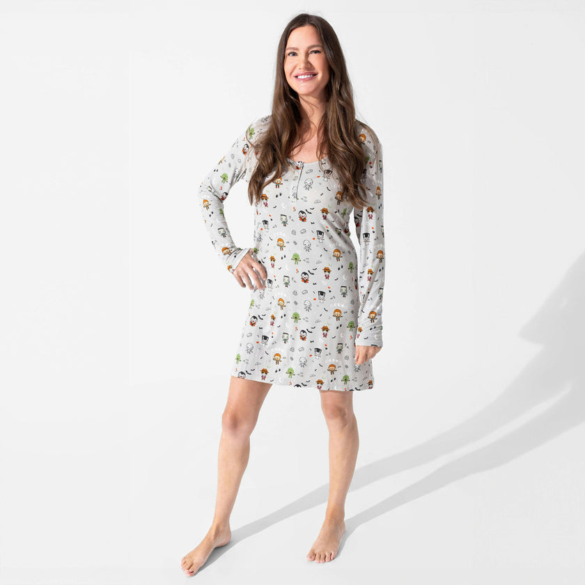 Little Monsters Bamboo Women's Nightgown