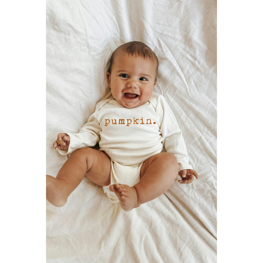 Pumpkin Organic Bodysuit Long Sleeve