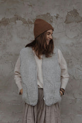 WOMEN'S WOOL VEST WITH LINING