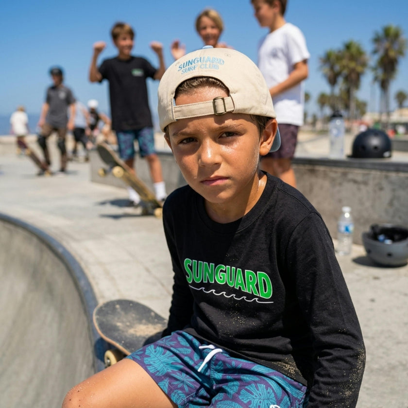 Kids’ Sunguard Wave Line Long Sleeve Tee