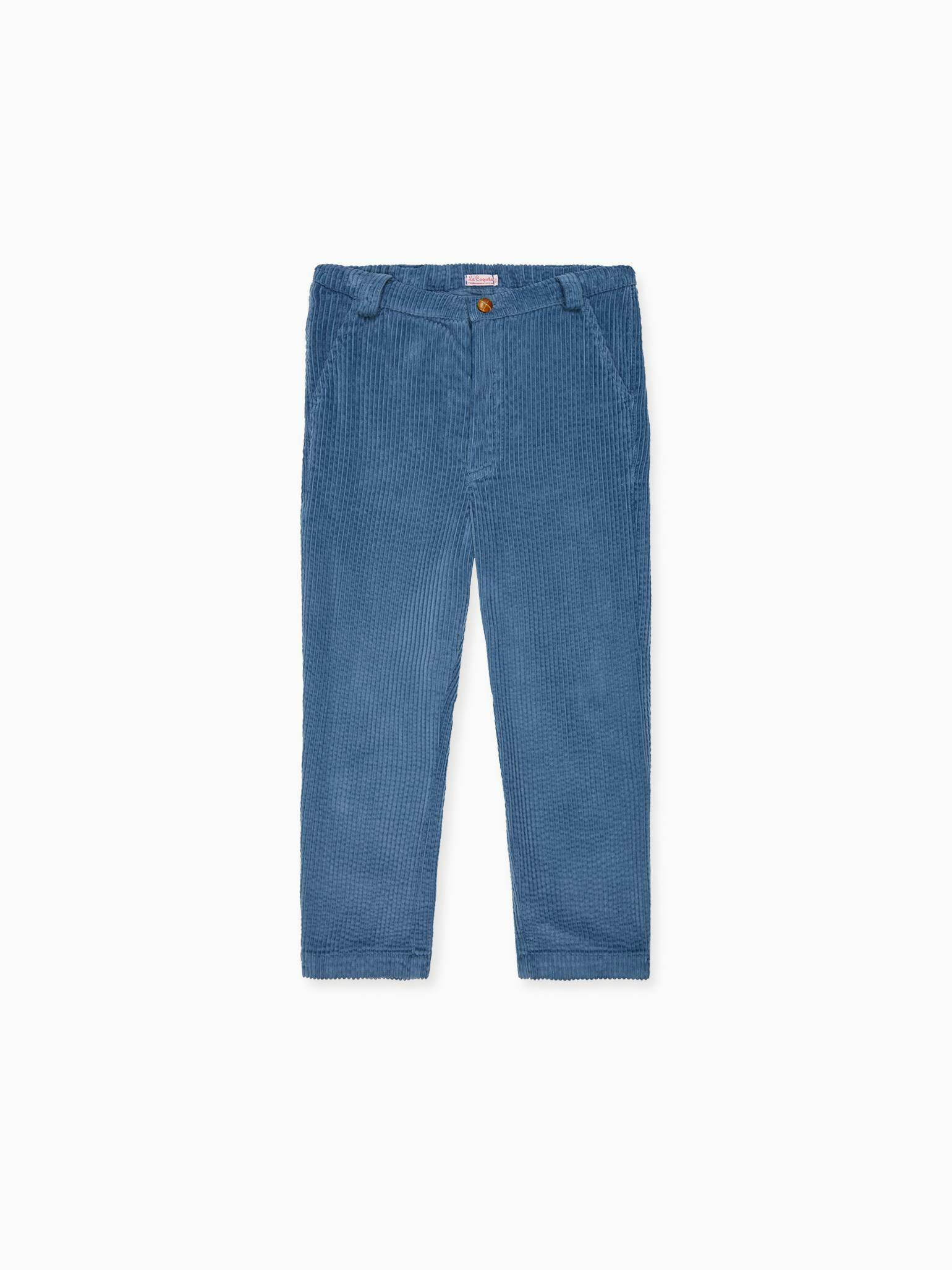 Blue Reinaldo Corduroy Boy Trousers